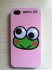 Five Color for Choosing, High Quality Cartoon PC Frog Case For Iphone4