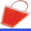 Flat style pvc packing bag for gift with handle
