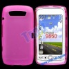 Flexible TPU Gel Case Cover for BlackBerry Torch 9860(Hot Pink)
