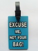Flexible luggage tags