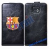 Flip Leather Football Club F.C.B.Case for Samsung Galaxy S2 i9100