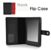 Flip  and  card pouch Cover for Barnes and Noble Nook(black)