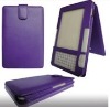 Flip enbossed leather case for Amazon Kindle 3