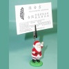 Flocking santa claus name card holder