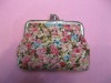 Floral Big Coin Wallets With Double Compartment/Coin Purses/Coin Bags