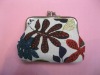 Floral Big Coin Wallets With Double Compartment/Coin Purses/Coin Bags