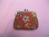 Floral Big Coin Wallets With Double Compartment/Coin Purses/Coin Bags