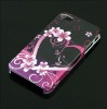 Floral Flower Heart IMD Hard Case Cover For iPhone 4 4s
