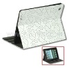 Floral Glitter Powder Leather Case Cover with Built-in Stand for iPad 2