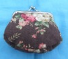 Floral print coin pouch