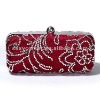 Floral wedding crystal minaudieres handbag clutch bag 063