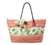 Floral woven bag women handbag