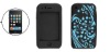 Flower Black Blue Silicone Cover for iPhone 3G 3GS