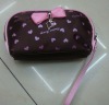 Flower Decorated Lady Cosmetic Bag/ Cosmetic Kit/Wristlet bag