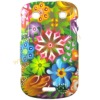 Flower Design Both Sides Hard Case Cover Plastic Skin For Blackberry Bold 9900 9300