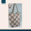 Flower Printing Cotton Canvas Tote Bag