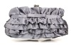 Flower Satin Evening Wedding Handbag Clutch Bag