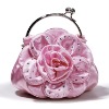 Flower Satin evening bag