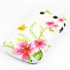 Flower Tpu Case For Blackberry 9700 (flower and butterfly)