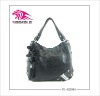 Flower fashion lady handbag with metal accessory