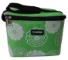 Flower printed lunch cooler bag