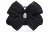 Flower style crystal clutch bag