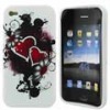 Flowers Cover Pattern for iPhone 4 TPU Skin Case (10040527)