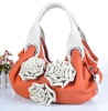 Flowers PU material lady handbags