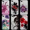 Flowers pattern TPU case For iPhone 4 4g/for iphone 4S 4GS/for iphone 4 CDMA with best price