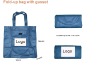 Fold up non shopping bag with gusset