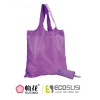 Foldable reusable bag with pouch