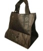 Folded non woven shopping bag with eyelets