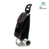 Folding Supermarket Shopping Cart With Colorful Polka Dot