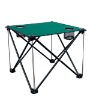 Folding camping table with cooler bag
