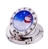 Folding cartoon style mirror blue Acryl& Metal Alloy Bag Hook / Handbag Holder