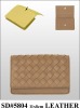 Folding design weave leather wallets&purse