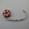 Folding fashion bag hanger with flower