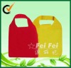 Folding polyester shopping bag with hold handle