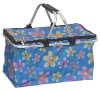 Folding shopping basket supermarket cart bag market tote