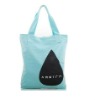 Folding teardrop-shaped shopping bag