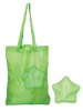 Folding tote bag made with lightweight 190T polyester