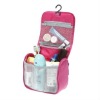 Folding travel polyester hanging toiletry bag