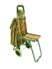 Folding trolley with chair/Shopping trolley with chair/foldable trolley with chair