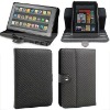 Folio style Twill pattern PU leather case for Amazon Kindle Fire sleeve--hot selling!!