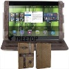 Folio style genuine leather case for Asus Eee Pad case--buffola hide inported from Brazil