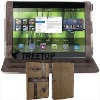 Folio style genuine leather case for Asus Eee Pad case--buffola hide inported from Brazil