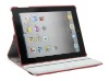 Folio style leather case for ipad2,360 degree rotating cases for ipad2,