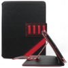 Folio style leather with multiple view angles case for iPad 2