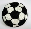 Football sport series design beaded coin purse pouch