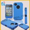 For 4G 4S Iphone Case Blue Silicone Detachable Armor